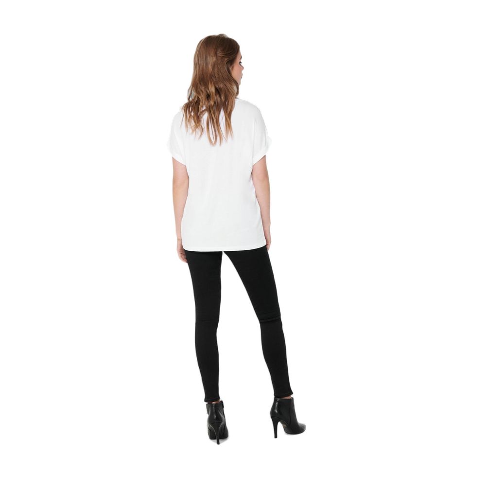 Only ONLMOSTER S/S O-NECK TOP NOOS JRS 15106662 - White Polyester T-Shirt