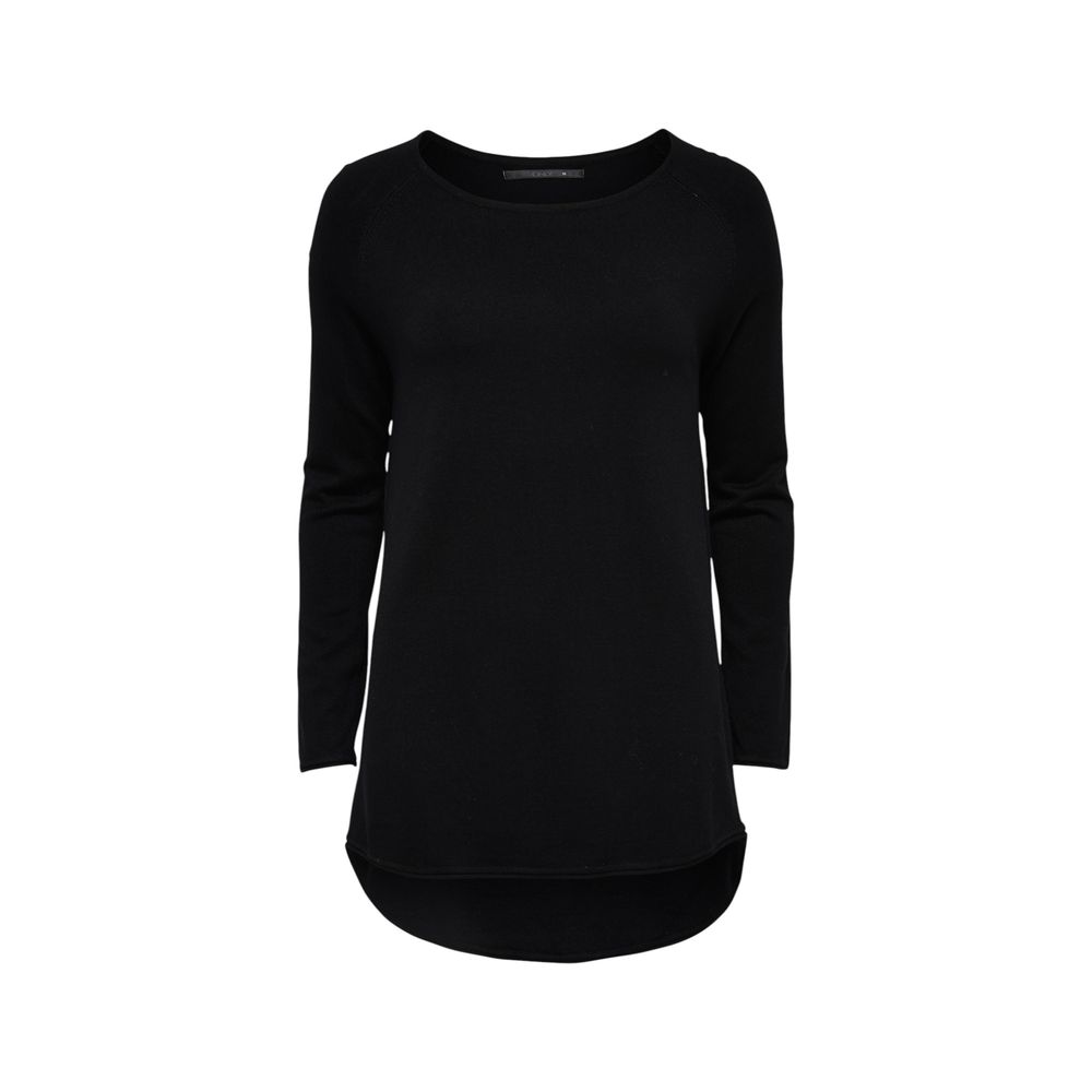 Only Black Viscose Sweatshirt - ONLMILA LACY Long Pullover for Women