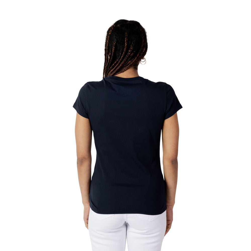 Armani Exchange Blue Cotton T-Shirt for Women