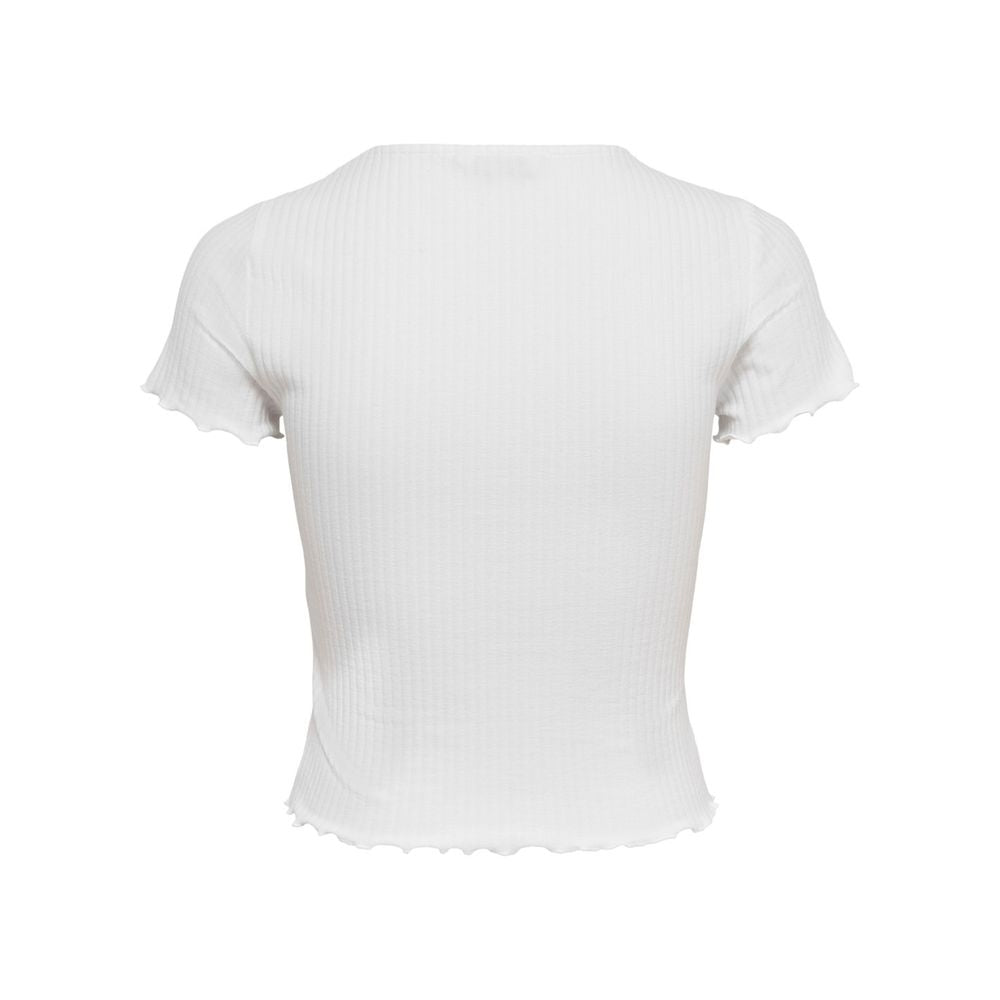 Only ONLEMMA S/S SHORT TOP NOOS JRS 15201206 White Polyester T-Shirt