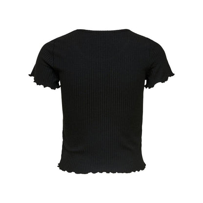 Only ONLEMMA S/S SHORT TOP NOOS JRS 15201206 Black Polyester T-Shirt