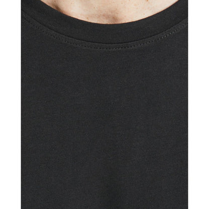 Jack & Jones Black Cotton Long Sleeve T-Shirt