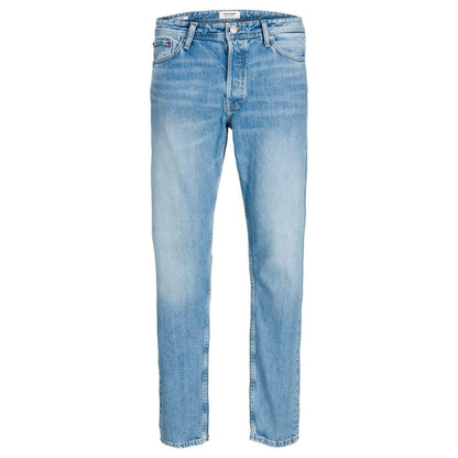 Jack & Jones Blue Cotton Relaxed Fit Jean