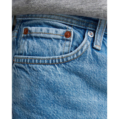 Jack & Jones Blue Cotton Relaxed Fit Jean