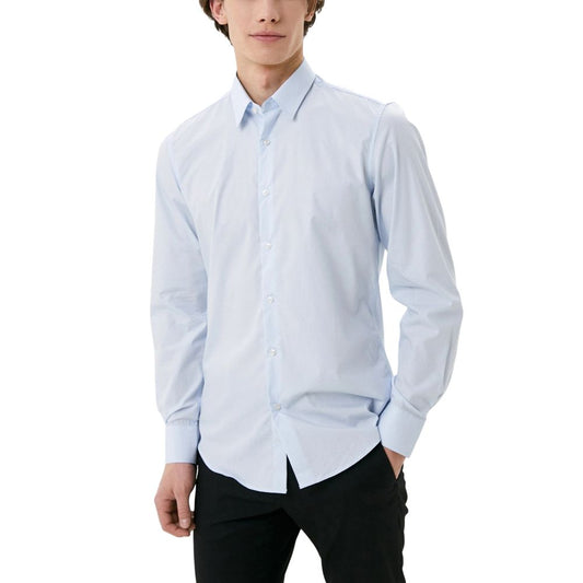 Antony Morato Blue Cotton Shirt - NAPOLI MMSL00628-FA400078
