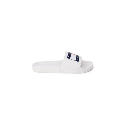 Tommy Hilfiger Jeans White Polyethylene Pool Sliders