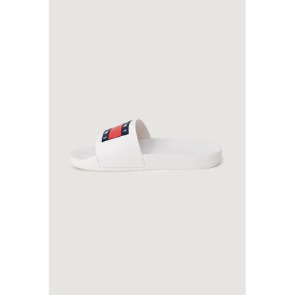 Tommy Hilfiger Jeans White Polyethylene Pool Sliders