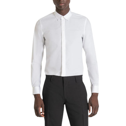 Antony Morato White Cotton Shirt - London Slim Fit
