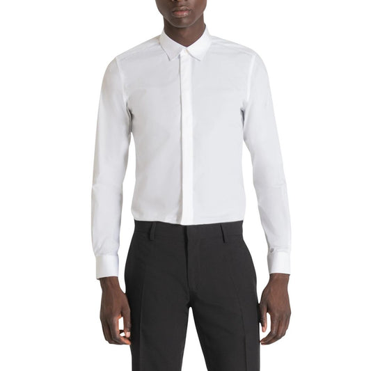 Antony Morato White Cotton Shirt - London Slim Fit