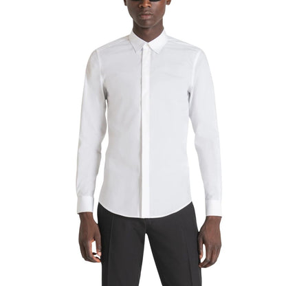 Antony Morato White Cotton Shirt - London Slim Fit