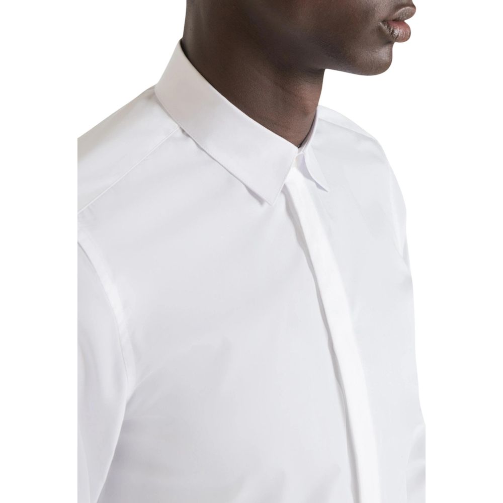 Antony Morato White Cotton Shirt - London Slim Fit