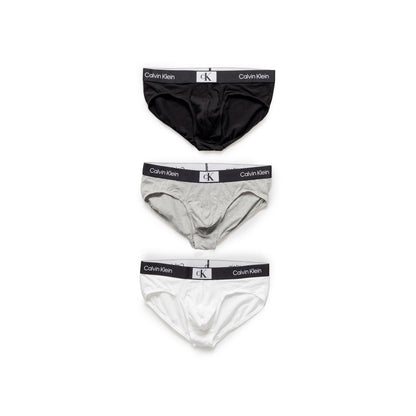 Calvin Klein Underwear White Cotton HIP BRIEF - 3 Pack