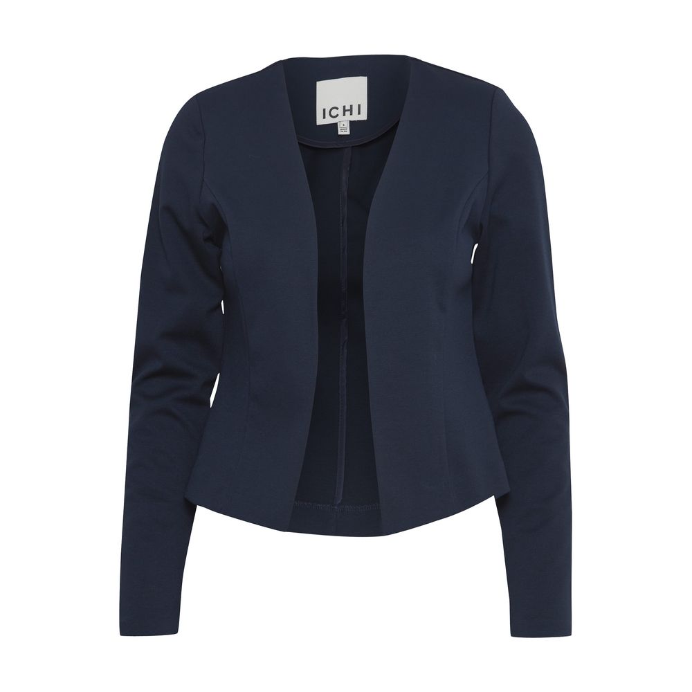 ICHI Blue Polyester Blazer - IHKATE SHORT BL 20112547