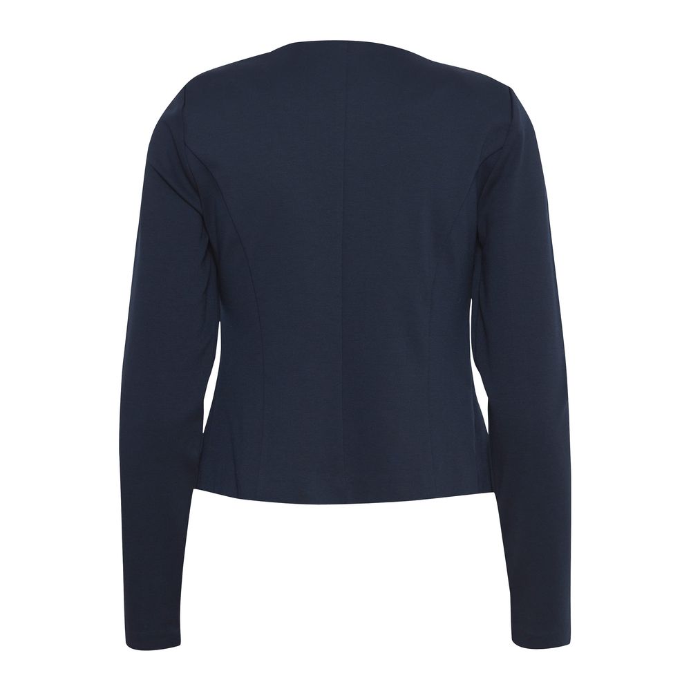 ICHI Blue Polyester Blazer - IHKATE SHORT BL 20112547