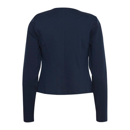 ICHI Blue Polyester Blazer - IHKATE SHORT BL 20112547