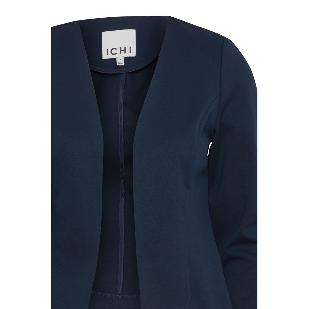 ICHI Blue Polyester Blazer - IHKATE SHORT BL 20112547