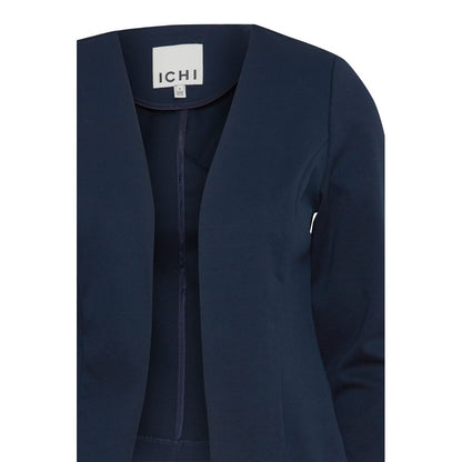 ICHI Blue Polyester Blazer - IHKATE SHORT BL 20112547