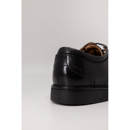 Clarks Un Aldric Lace Black Leather Oxfords and Derby Shoes