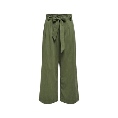 Only Green Viscose Pant – Women's Palazzo Trousers