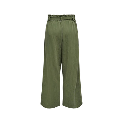 Only Green Viscose Pant – Women's Palazzo Trousers