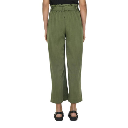 Only Green Viscose Pant – Women's Palazzo Trousers