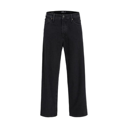 Jack & Jones Black Cotton Relaxed Fit Jean