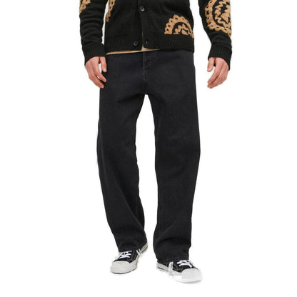 Jack & Jones Black Cotton Relaxed Fit Jean