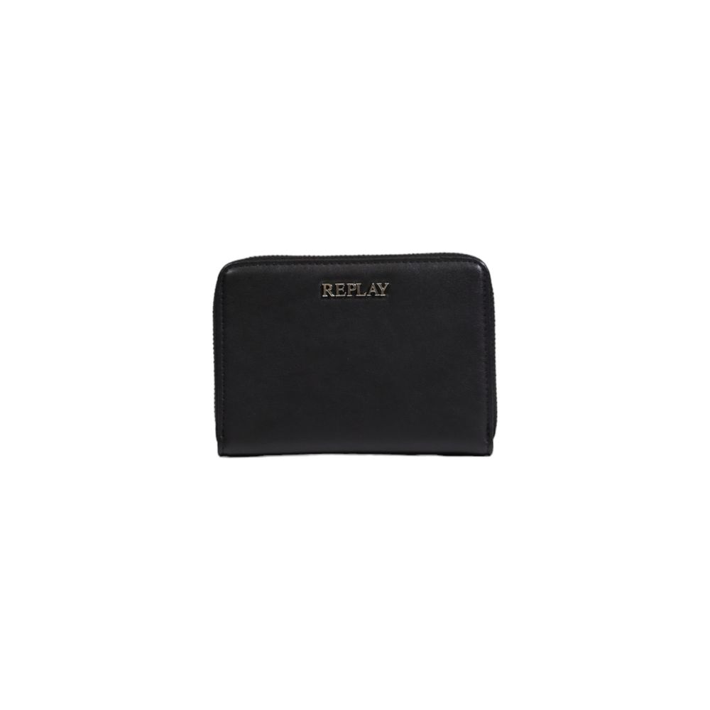 Replay Black Polyester Wallet - Stylish and Functional