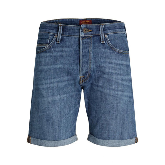 Jack & Jones Blue Cotton Bermuda Shorts