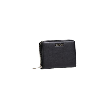 Replay Black Polyester Wallet - Stylish and Functional