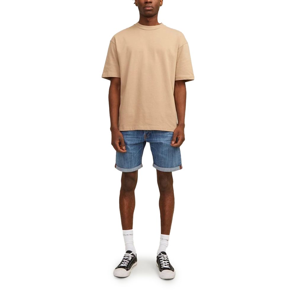 Jack & Jones Blue Cotton Bermuda Shorts