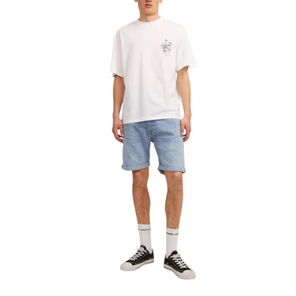 Jack & Jones Light Blue Cotton Bermuda Shorts