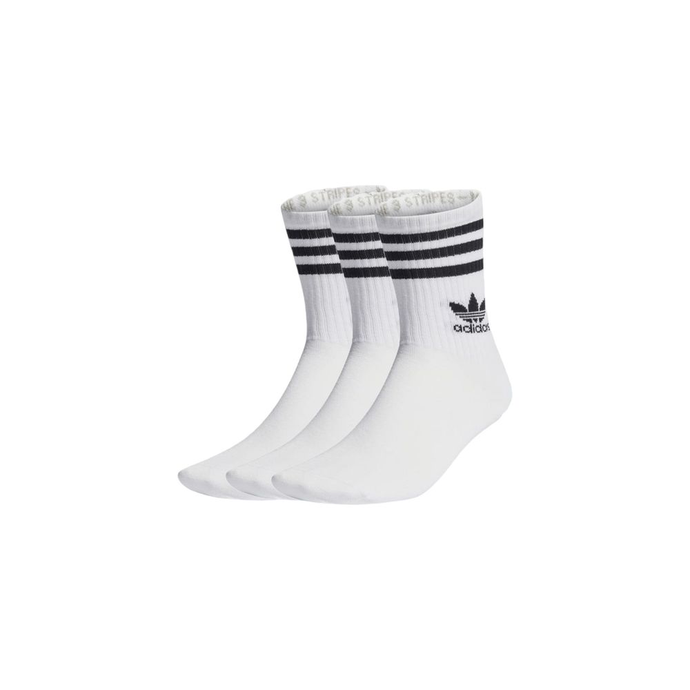 Adidas White Cotton Socks for Men
