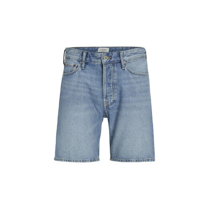Jack & Jones Blue Cotton Bermuda Shorts