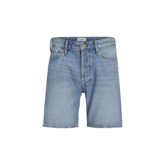 Jack & Jones Blue Cotton Bermuda Shorts