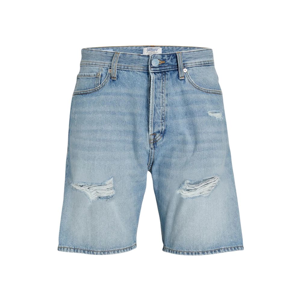 Jack & Jones Light Blue Cotton Bermuda Shorts