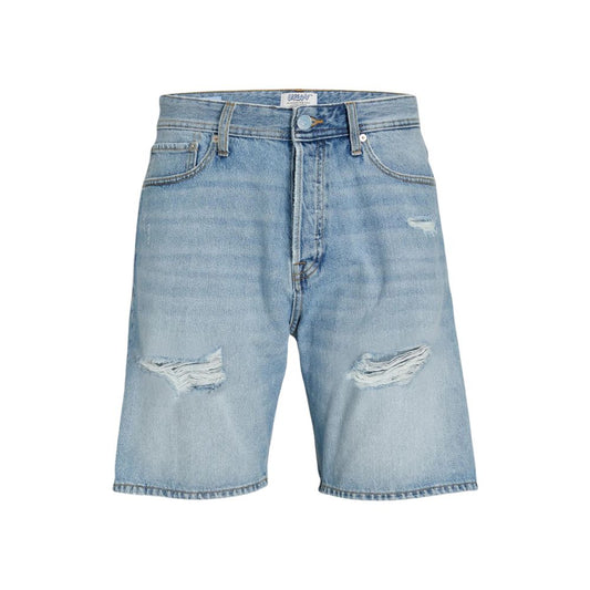 Jack & Jones Light Blue Cotton Bermuda Shorts