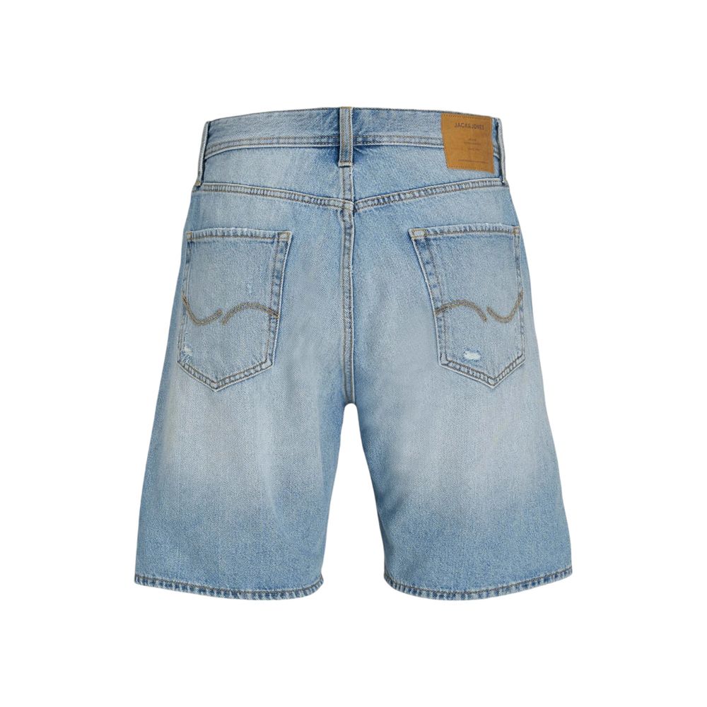 Jack & Jones Light Blue Cotton Bermuda Shorts