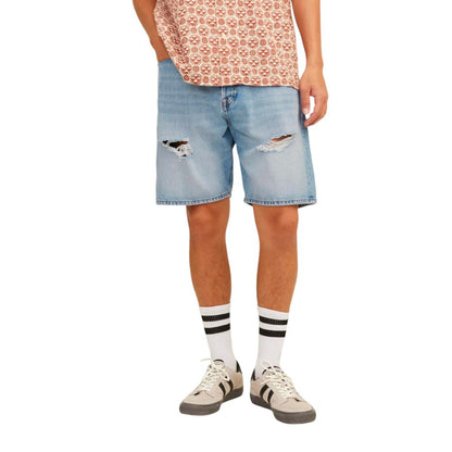 Jack & Jones Light Blue Cotton Bermuda Shorts