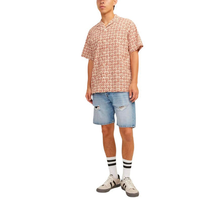 Jack & Jones Light Blue Cotton Bermuda Shorts