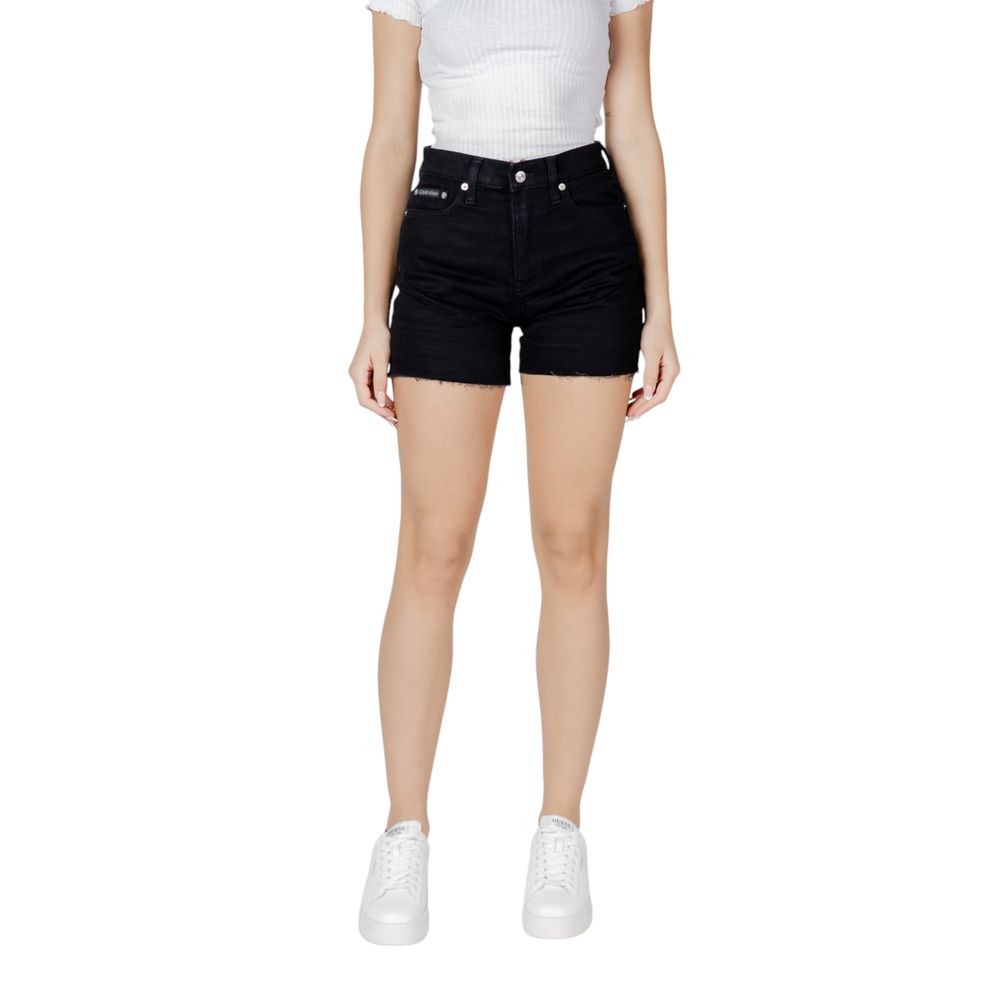 Calvin Klein Jeans MOM J20J225154 Black Cotton Shorts