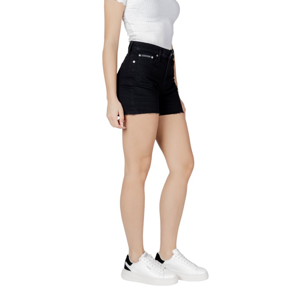 Calvin Klein Jeans MOM J20J225154 Black Cotton Shorts