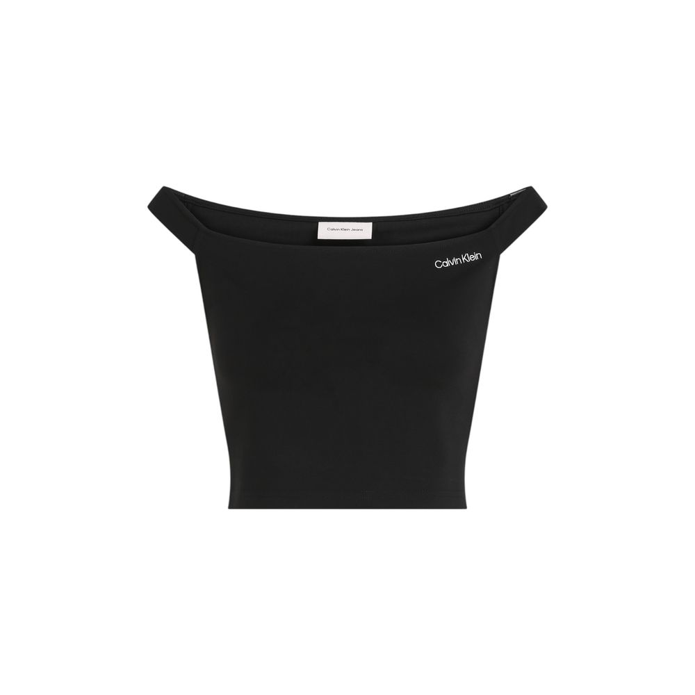 Calvin Klein Jeans Black Bardot Top