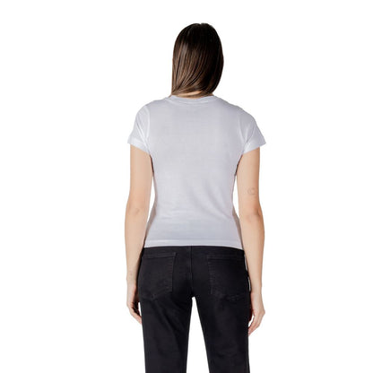 Guess Active White Cotton T-Shirt for Women