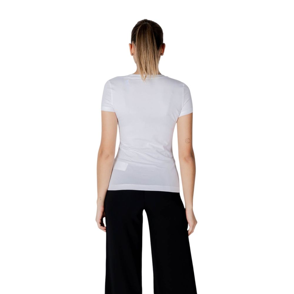 Guess White Cotton T-Shirt for Women