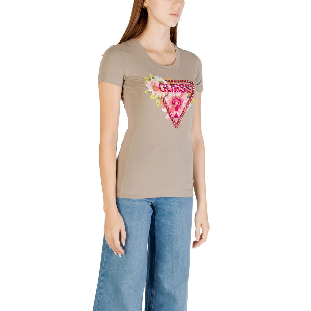Guess Green Cotton T-Shirt for Women