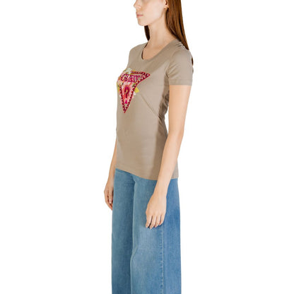 Guess Green Cotton T-Shirt for Women