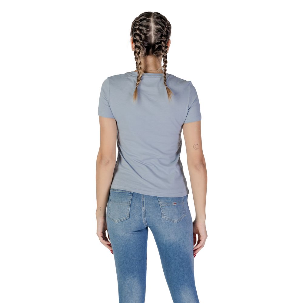 Guess Blue Cotton T-Shirt for Women