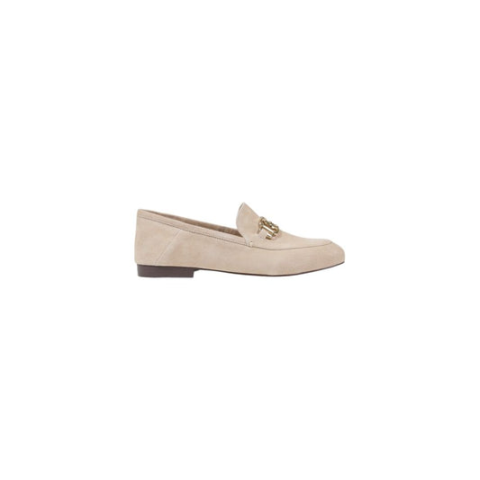 Guess Beige Leather Platform Loafers