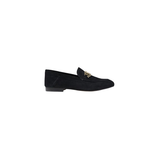 Guess Black Leather Platform Flats